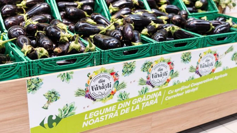 Cât cumpără Carrefour de la producătorii locali. Numai principalele 10 cooperative cu care colaborează livrează anual 35 de milioane de unități
