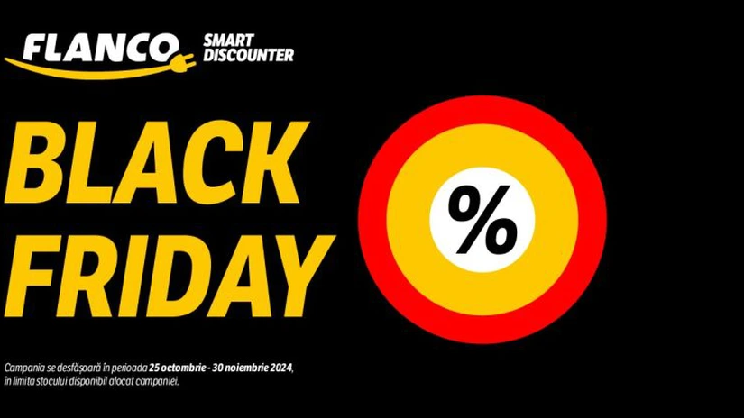 Black Friday 2024: Discounterul electro-IT Flanco a intrat azi în campania care durează cinci săptămâni