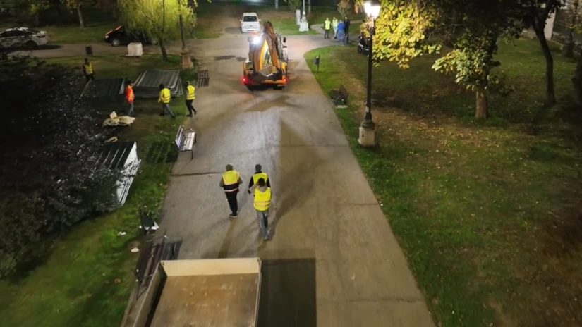 Au început lucrările la Planșeul Unirii, vechi de 100 de ani. Circulația nu va fi afectată VIDEO