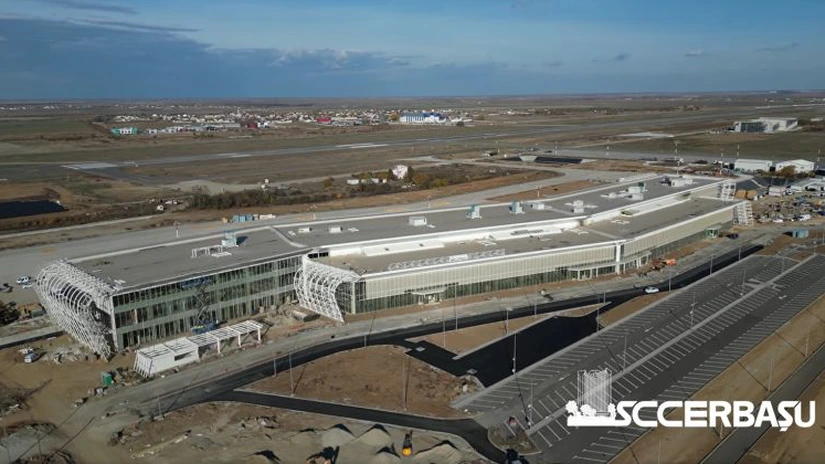 Cel mai mare terminal nou de aeroport din România prinde contur. Cum arată lucrarea executată de Construcții Erbașu în Oltenia