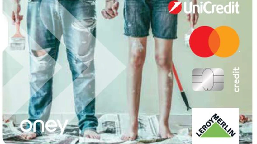 UniCreditCard Leroy Merlin, primul card de credit co-brand al băncii italiene, permite plata în 3, 6 sau 9 rate fără dobândă prin programul Discountry
