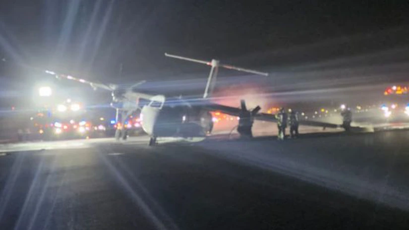 Un nou accident aviatic: un avion a luat foc la aterizare, în Canada