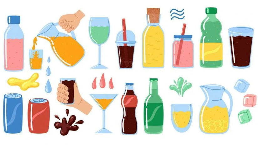 INS: Consumul mediu de băuturi pe locuitor a crescut, în 2023, la cele nealcoolice, la vinuri şi la băuturile alcoolice distilate