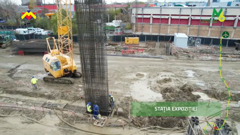 Metroul de Otopeni: Cum au evoluat lucrările la secțiunea sudică a M6 în a doua jumătate a lunii noiembrie