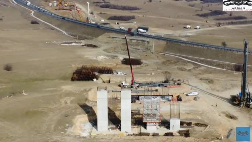 Autostrada Sibiu - Pitești. Cum avansează lucrările la viaductul Boița din secțiunea 2 - VIDEO
