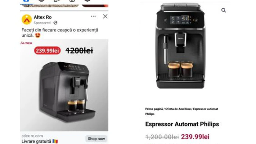 Campanie falsă în numele Altex pe Facebook, cu reclame care nu aparțin retailerului. La ce să fiți atenți