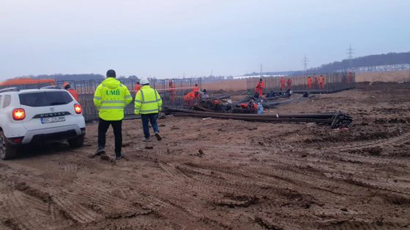 Autostrada Bucureștiului A0: UMB, record la forarea de piloți pentru viaductul peste Lacul Cernica FOTO