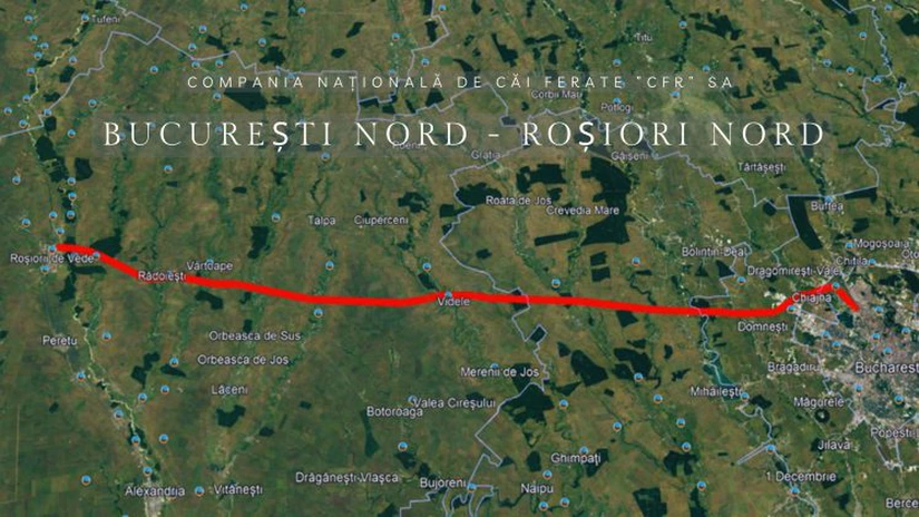 Calea ferată București - Craiova. Modernizarea liniei, avizată de Consiliul Interministerial al Ministerului Dezvoltării. 204 km, 24,5 miliarde de lei