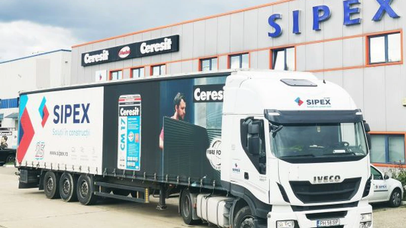 Furnizorul de materiale de construcții SIPEX a ajuns în 2024 la o cifră de afaceri de 332 de milioane de lei în 2024, în creștere cu 6%. Profitul net însă a scăzut cu 6,6%