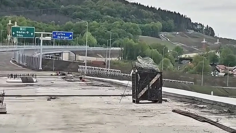 VIDEO Autostrada A1 Sibiu - Pitești: 14 din 15 km de la Curtea de Argeș la Băiculești, gata de trafic - secretar de stat