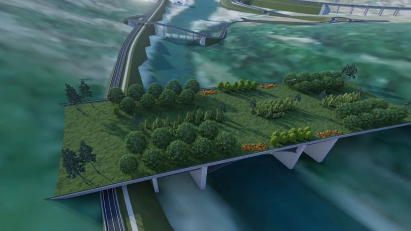 VIDEO Autostrada Sibiu - Pitești: Imagini cu amplasamentul viitorului ecoduct - mamut Cornetu. Moft scump sau își merită banii?
