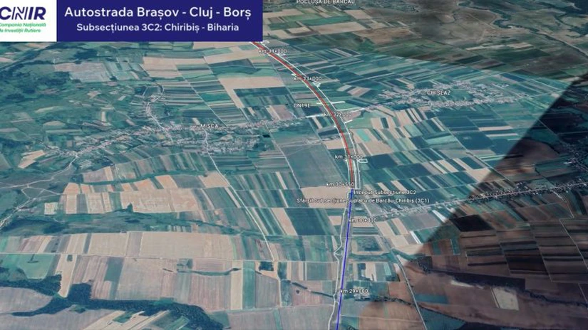 Autostrada A3 Transilvania: Azi a fost emis ordin de începere pentru lotul Chiribiș - Biharia. Când va fi gata