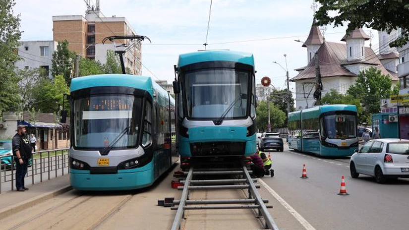 Primăria Galați a recepționat ultimul tramvai, al zecelea, din lotul cumpărat cu bani din PNRR
