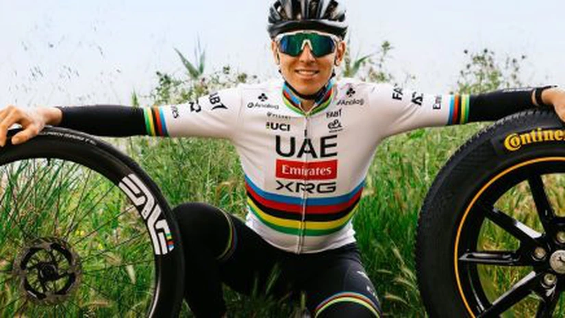 Campionul mondial la ciclism Tadej Pogačar a devenit ambasadorul de brand pentru gigantul german Continental