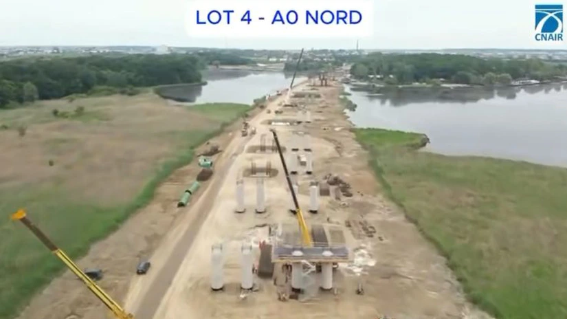 VIDEO Autostrada Bucureștiului A0: UMB are 400 de muncitori pe lotul 4 Nord, ajuns la 67%. Când e gata