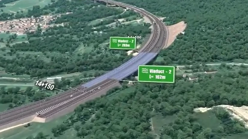 VIDEO Autostrada A1 Sibiu - Pitești: Turcii de la Mapa - Cengiz au realizat 41% din lucrările la viaductul Boița. Cum va arăta la final