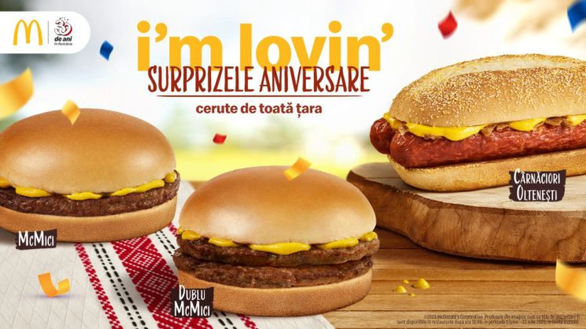 McMici se întorc în oferta McDonald’s alături de Dublu McMici și Cârnăciori Oltenești