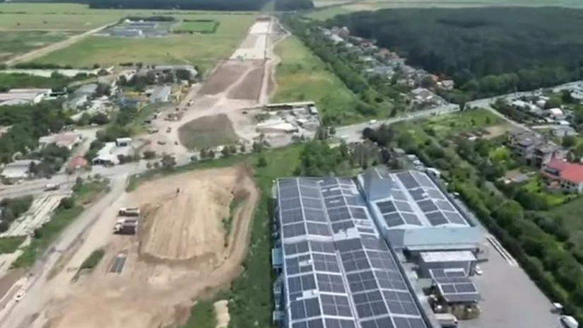 CNAIR: Lucrările de pe lotul 1 al AO Nord se află într-un stadiu avansat, cei doi constructori din asocierea româno-italiană operând pe sectoare distincte (Video)