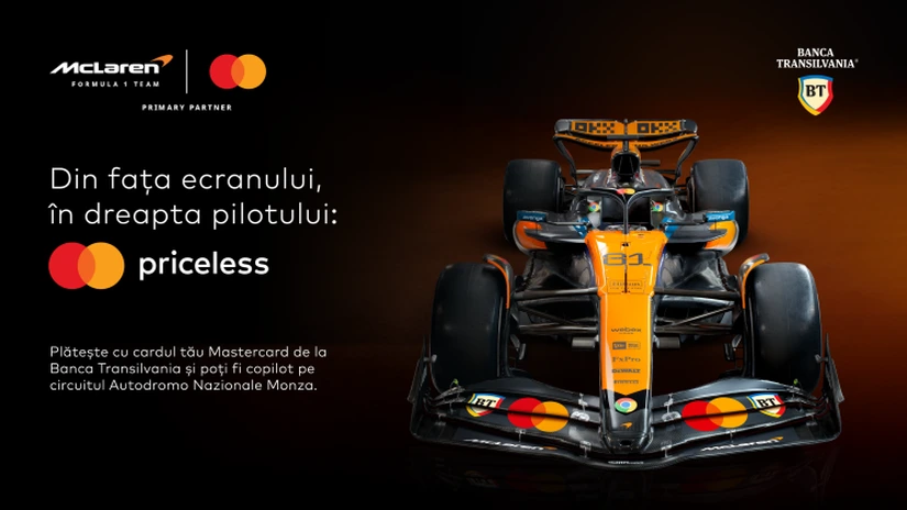 Banca Transilvania și Mastercard te duc la Pirelli Gran Premio D’Italia 2025 alături de Echipa McLaren Formula 1