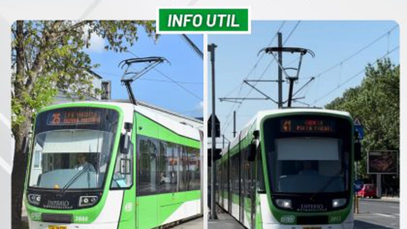 STB suspendă în acest weekend circulația tramvaielor 25 și 41. Ce alternative li se oferă bucureștenilor
