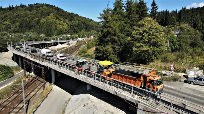 Restricții de circulație pe DN1, la Predeal, în zona pasajului de peste calea ferată