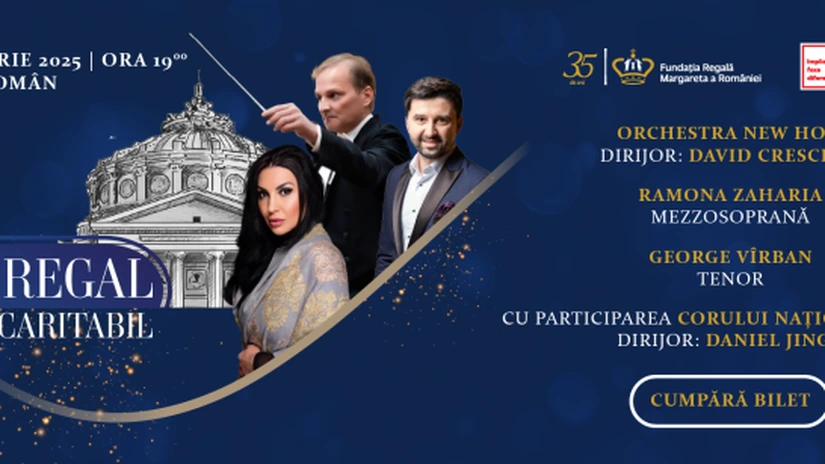 Concert Regal Caritabil 2025, o seară de gală la Ateneul Român pentru susținerea tinerelor talente ale României. Biletele sunt disponibile acum