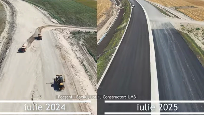 VIDEO Autostrada Moldovei A7: Cum au evoluat lucrările în ultimul an pe loturile rămase de construit