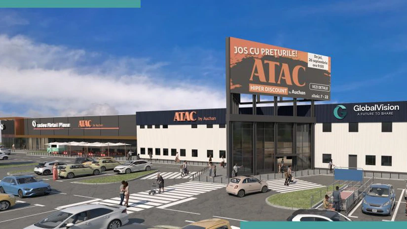 Global Vision intră pe piața de retail cu primul proiect, unde ATAC este magazinul ancoră. Investiția este de 10 milioane de euro