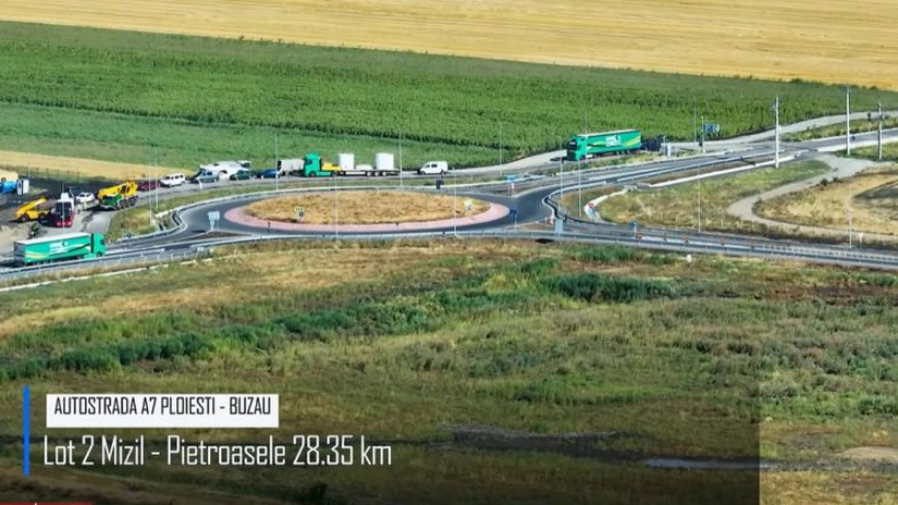 Autostrada A7 Ploiești - Buzău: Când va fi dat în trafic lotul ajuns la 99%, așteptat de toată Moldova