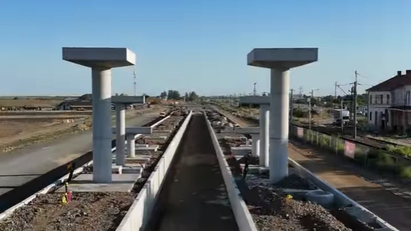 VIDEO Calea ferată Caransebeș -Timișoara - Arad: WeBuild a depășit stadiul de execuție de 20% pe lotul 4