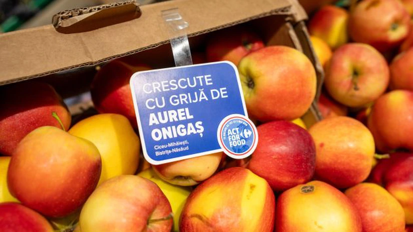 Câte fructe și legume românești a reușit Carrefour să pună pe rafturile magazinelor din România. Retailerul cumpără de la 390 de familii de producători