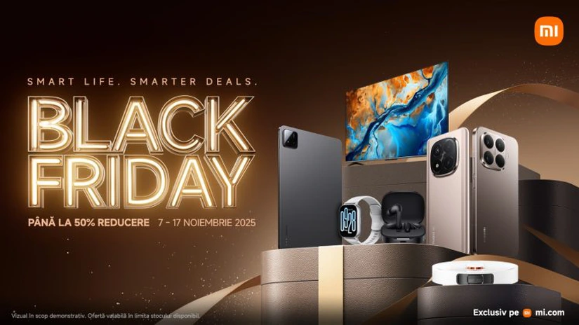 Black Friday la Xiaomi. Compania oferă reduceri de până la 56%