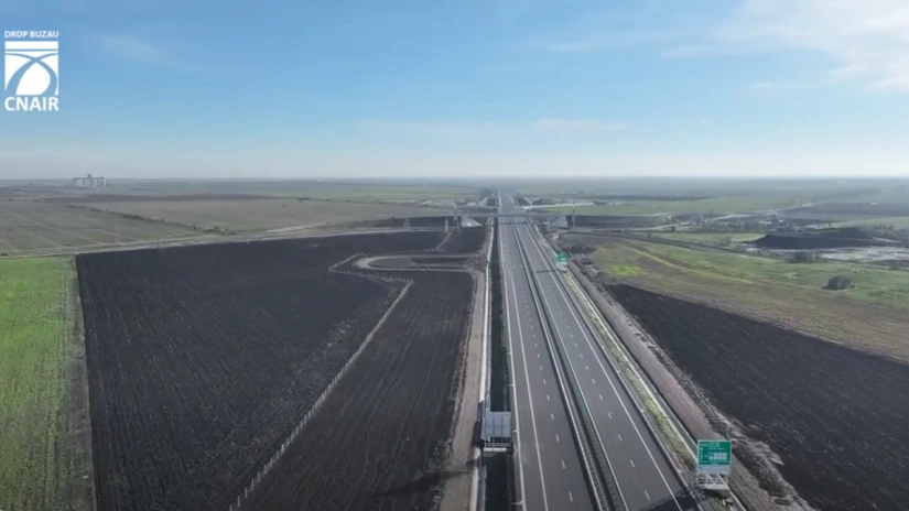 Trafic deschis pe noua autostradă - Tronsonul Pietroasele-Buzău al Autostrăzii Moldova A7 a fost inaugurat. Se va circula de la Bucureşti până la Focşani, doar pe autostradă (VIDEO)