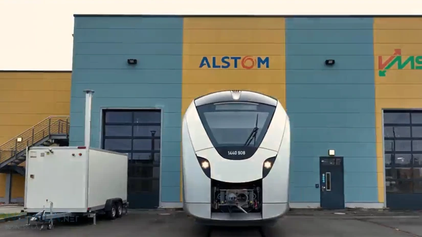 VIDEO Primul tren pe baterii fabricat de Alstom a intrat în operare cu pasageri