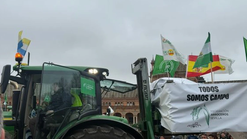 Protest al fermierilor împotriva Mercosur şi PAC, la Madrid. Mii de persoane şi sute de tractoare