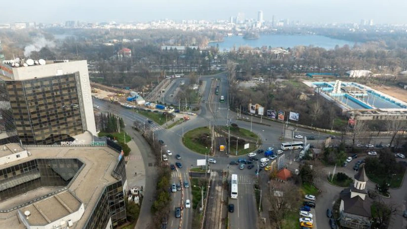 FOTO Linie de tramvai din nordul Capitalei, reabilitată în proporție de 85%. PORR intră și pe tronsonul de 88 de metri, unde s-au făcut lucrări pentru metroul de Otopeni