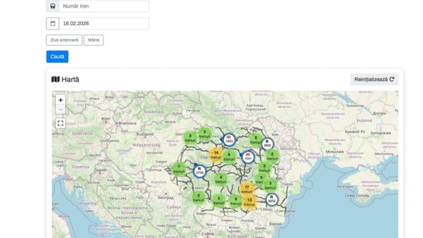 Trenuri înzăpezite: Cum vezi în timp real unde se află, chiar de pe mobil
