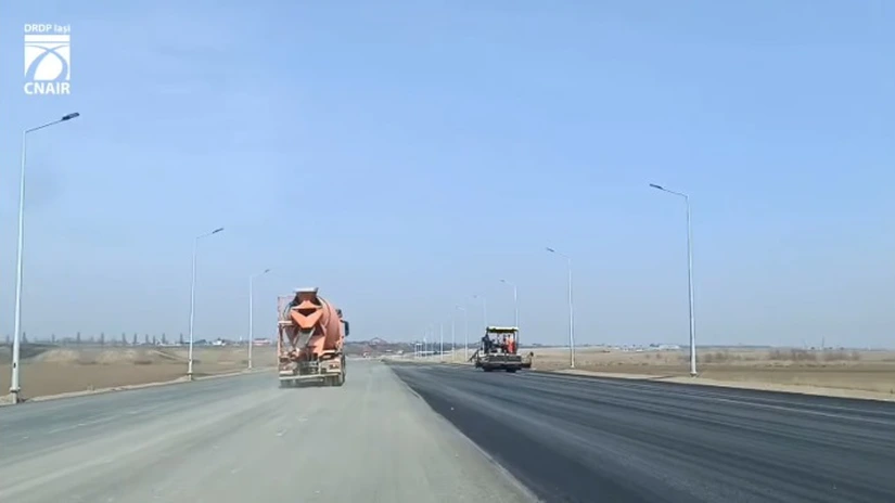 VIDEO Autostrada A7 Focșani - Bacău: Umbrărescu a mobilizat 600 de lucrători pe lotul 3, ajuns la peste 70%