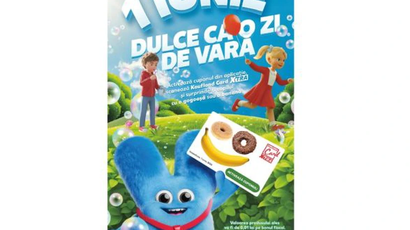 Kaufland celebrează Ziua Copilului cu surprize dulci la doar 1 ban prin Kaufland Card XTRA și reduceri de până la 50% la jucării