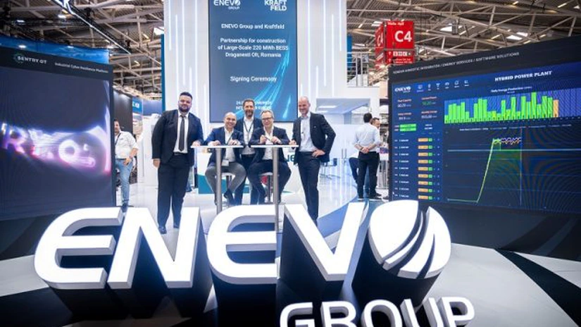 Nouă baterie mare în România. ENEVO Group și Kraftfeld semnează contractul EPC pentru un proiect BESS de 220 MWh la Drăgănești-Olt