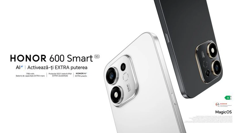 Honor lansează în România noul telefon Honor 600 Smart 5G, cu o baterie de 7.700 mAh