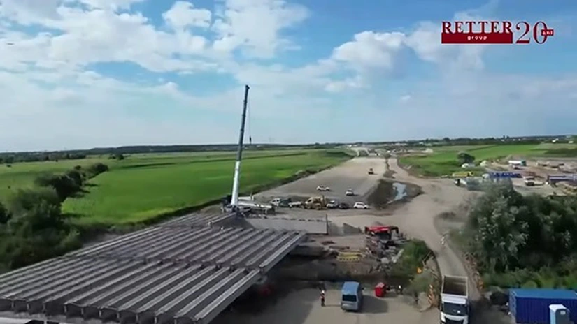VIDEO Autostrada Bucureștiului A0: Retter anunță că este tot mai aproape de finalizarea sectorului dintre Buftea și Corbeanca
