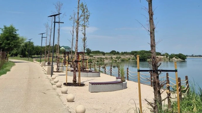 FOTO Promenada Lacul Morii. Scandal cu arborii plantați: 