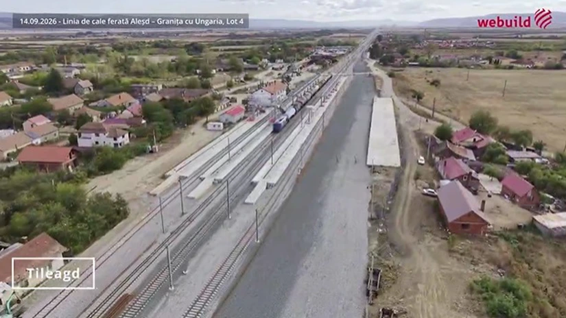VIDEO Calea ferată Cluj - Oradea: Obiectivul din PNRR, îndeplinit pe lotul de la frontiera cu Ungaria - WeBuild