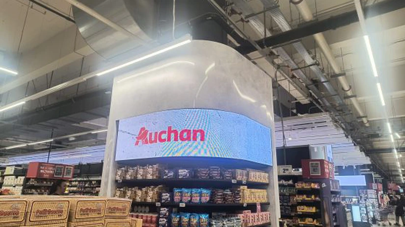 Auchan a investit 3 milioane de euro pentru o nouă sursă de venit. Face concurență televiziunilor cu serviciul său de retail media