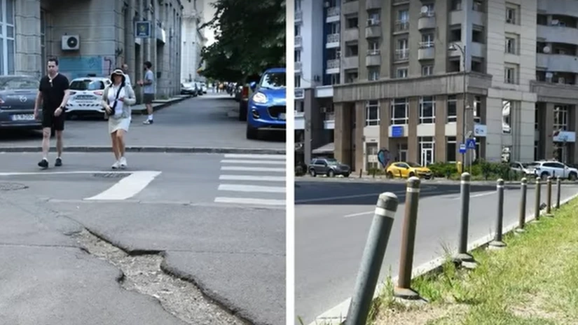 VIDEO Înainte și după: Cum arată un bulevard refăcut din centrul Capitalei, fără mașini pe trotuare