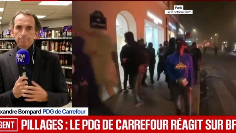 Carrefour estimează pierderi de zeci de milioane de euro după protestele violente din Franța. 1.500 de comercianți afectați